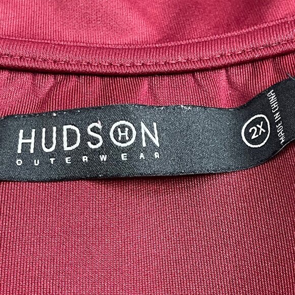 Hudson Outerwear Full Zip Colorblock Track Jacket Mens Size 2X Stripes Down Arms - Picture 7 of 16